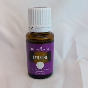 Young Living Lavender Oil in Purple and Brown
